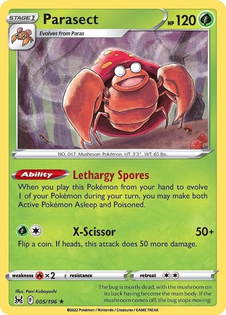 Image for Parasect (005/196) [SWSH11: Lost Origin] - Pokemon