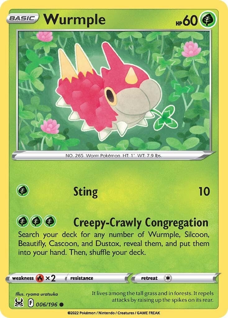 Image for Wurmple (006/196) [SWSH11: Lost Origin] - Pokemon