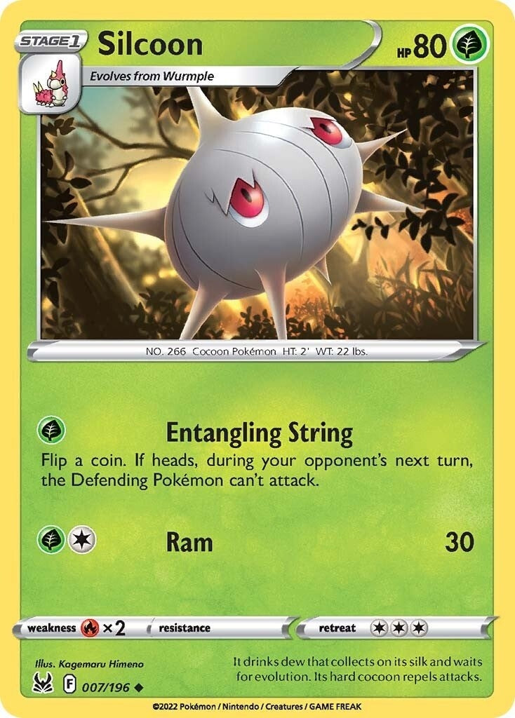 Image for Silcoon (007/196) [SWSH11: Lost Origin] - Pokemon