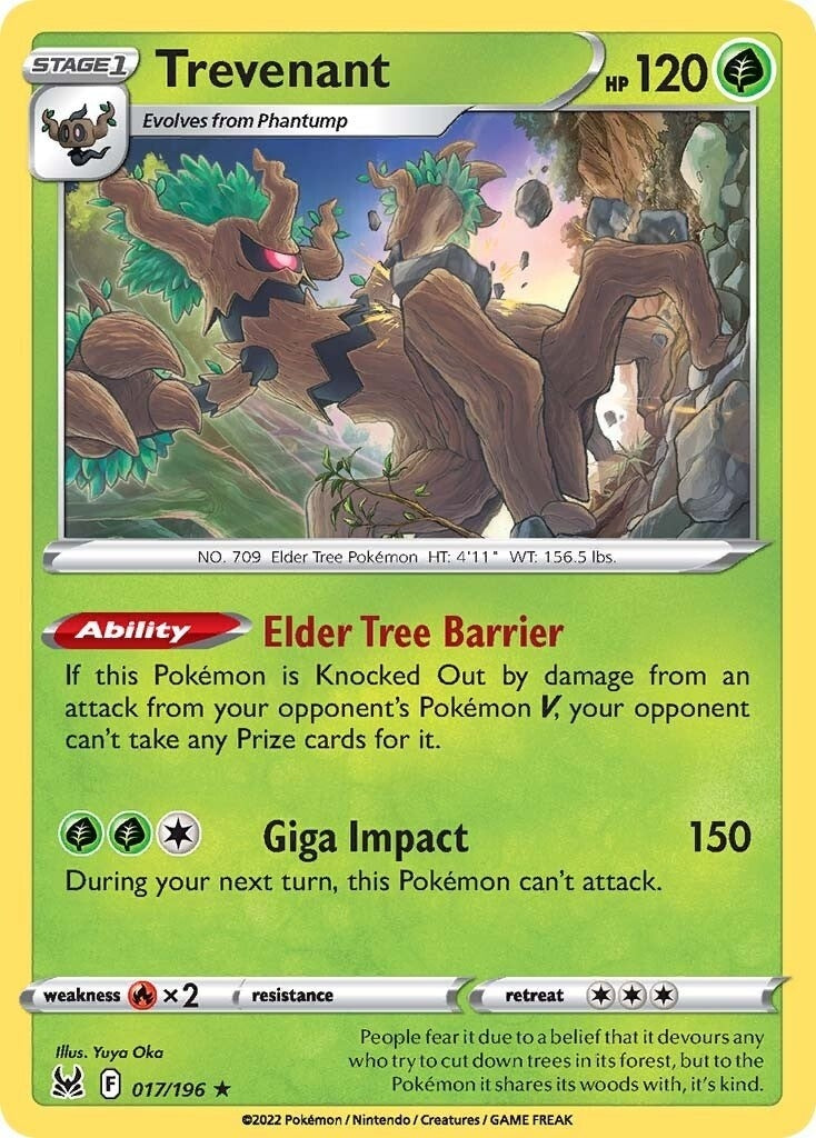 Image for Trevenant (017/196) [SWSH11: Lost Origin] - Pokemon