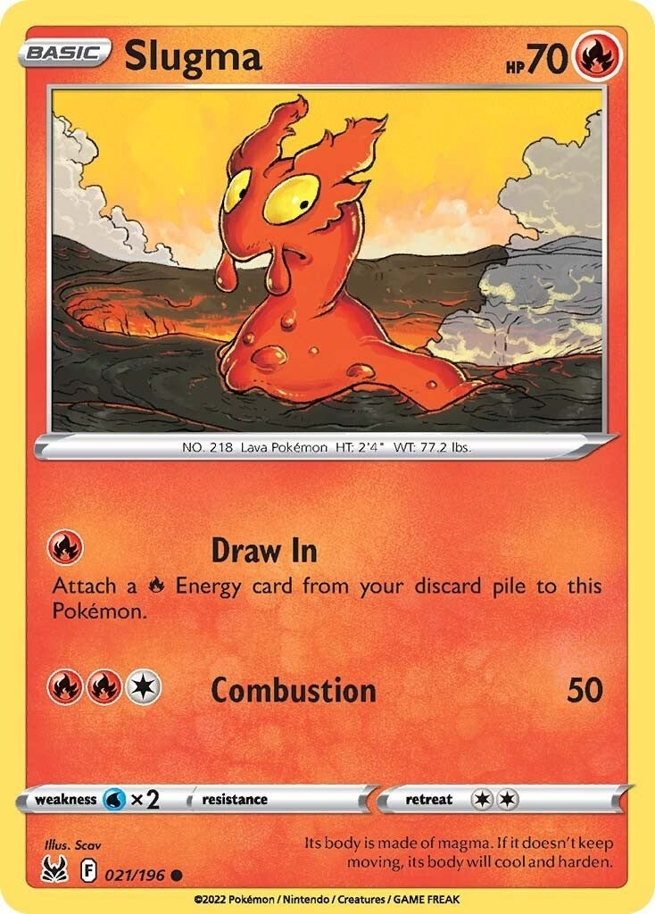 Image for Slugma (021/196) [SWSH11: Lost Origin] - Pokemon