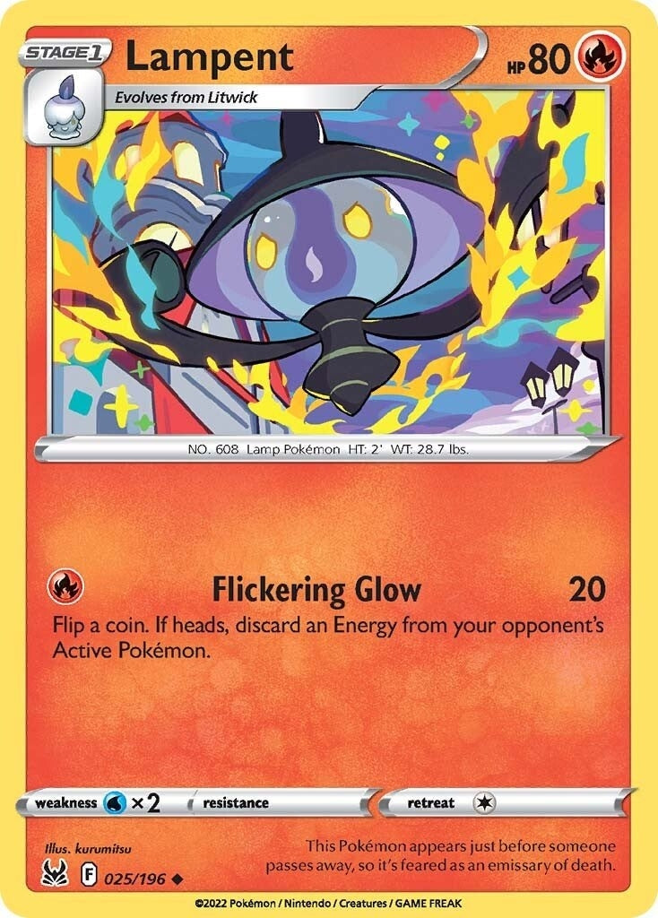 Image for Lampent (025/196) [SWSH11: Lost Origin] - Pokemon