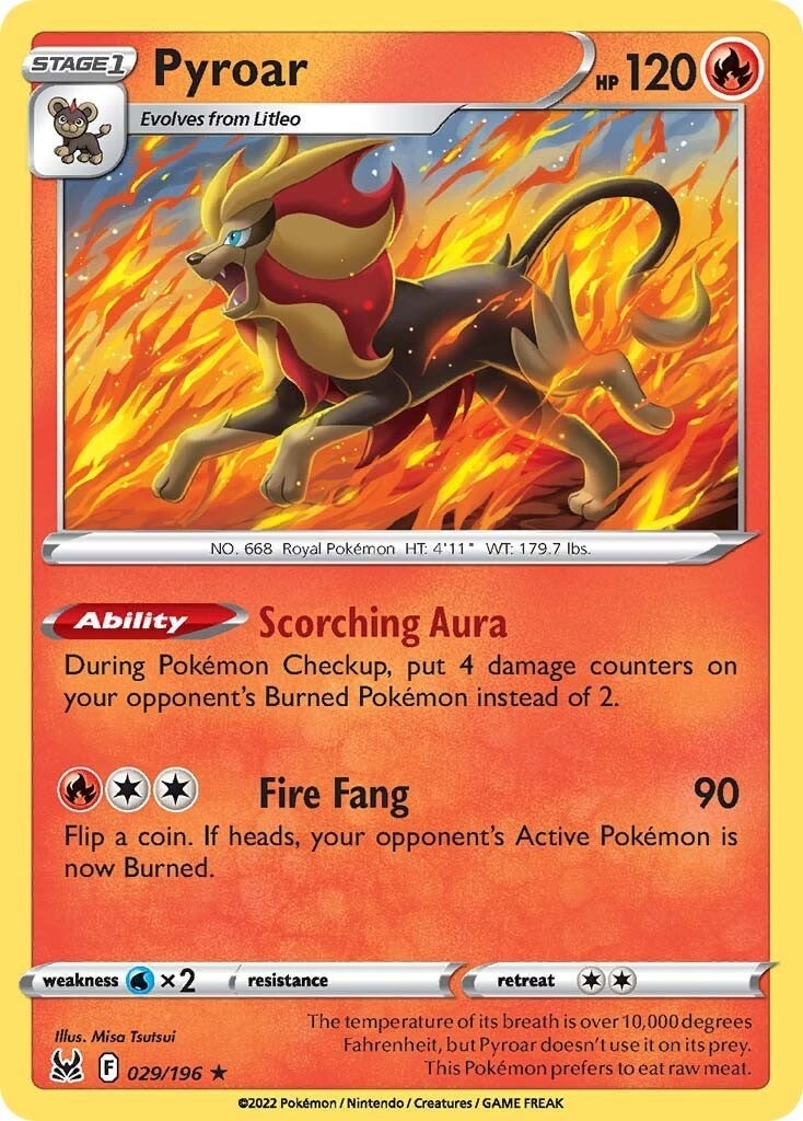 Image for Pyroar (029/196) [SWSH11: Lost Origin] - Pokemon
