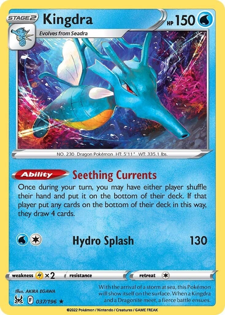 Image for Kingdra (037/196) [SWSH11: Lost Origin] - Pokemon