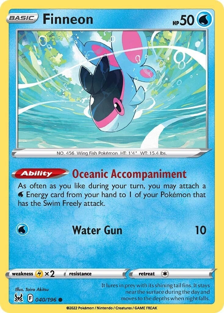 Image for Finneon (040/196) [SWSH11: Lost Origin] - Pokemon
