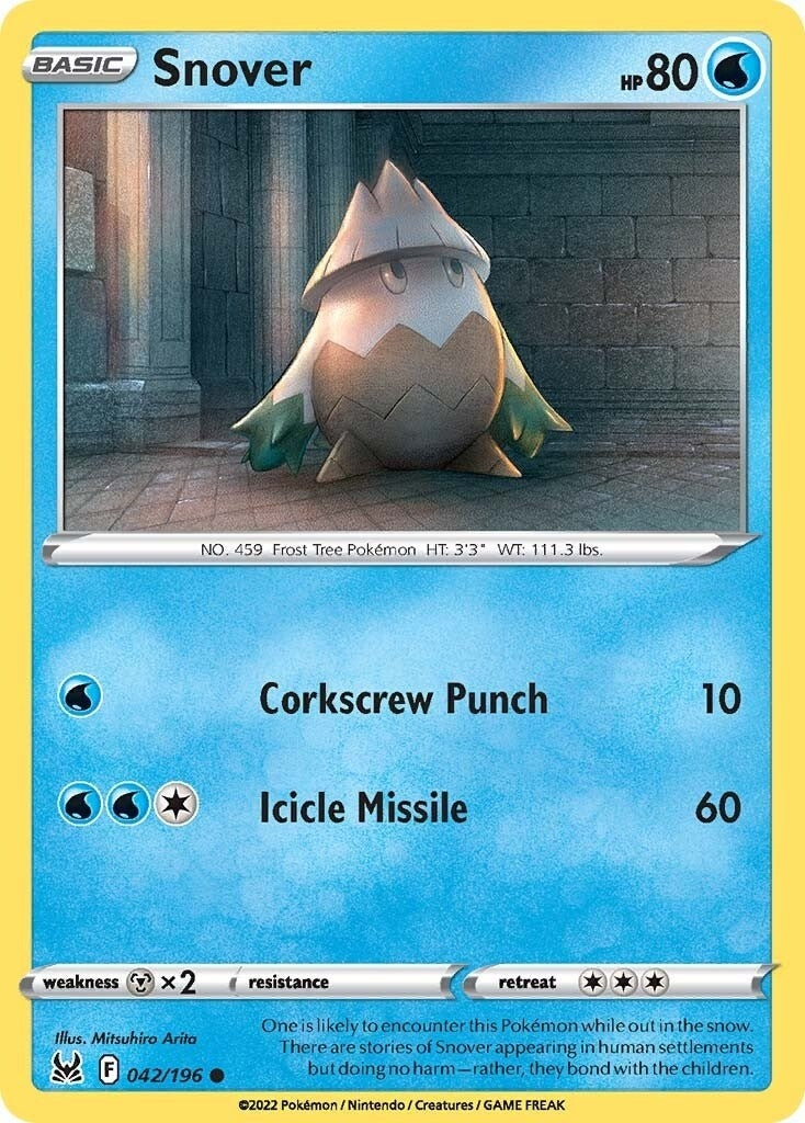 Image for Snover (042/196) [SWSH11: Lost Origin] - Pokemon