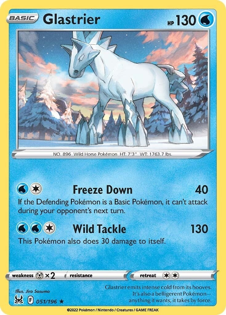 Image for Glastrier (051/196) [SWSH11: Lost Origin] - Pokemon
