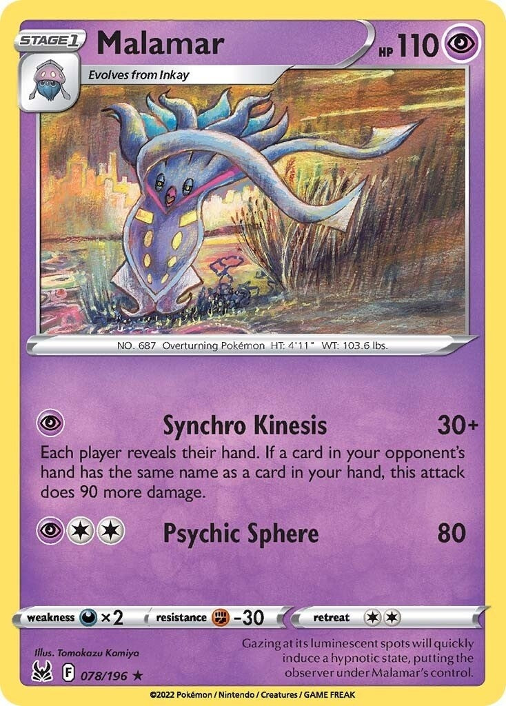 Image for Malamar (078/196) [SWSH11: Lost Origin] - Pokemon