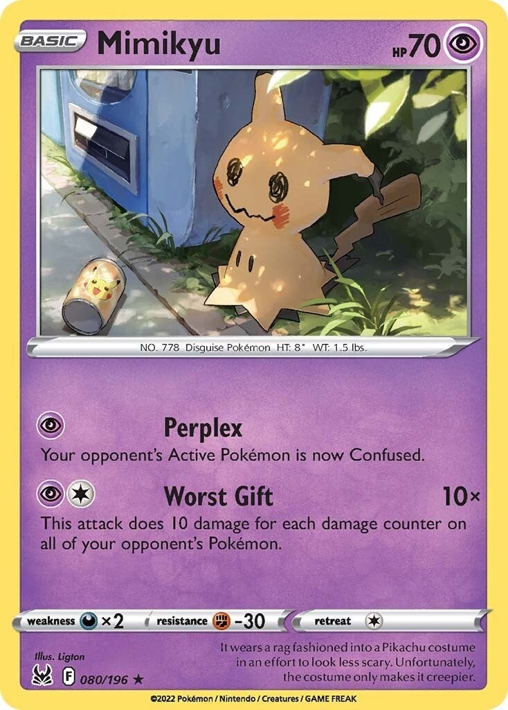 Image for Mimikyu (080/196) [SWSH11: Lost Origin] - Pokemon
