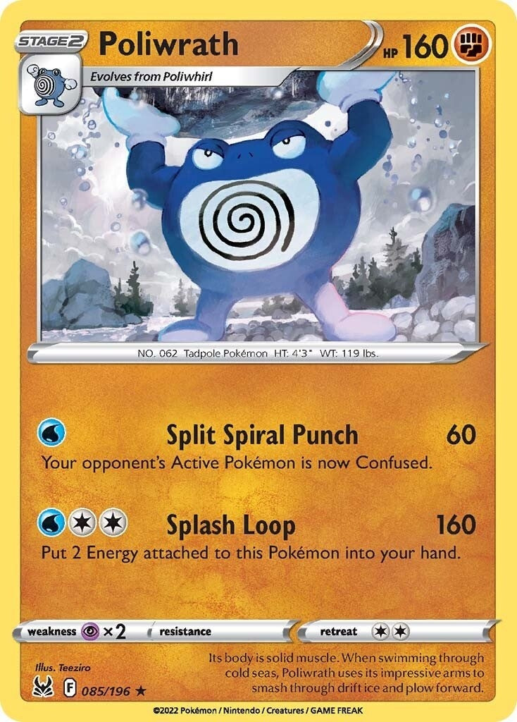 Image for Poliwrath (085/196) [SWSH11: Lost Origin] - Pokemon