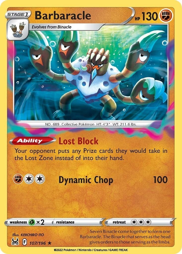Image for Barbaracle (107/196) [SWSH11: Lost Origin] - Pokemon