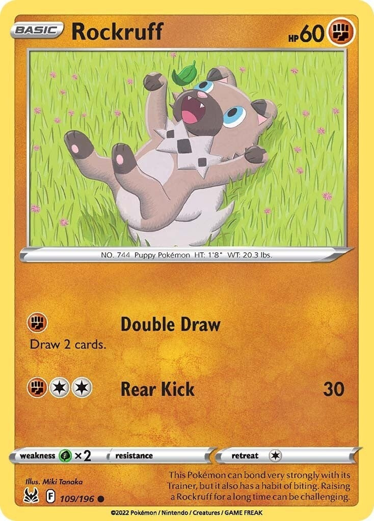Image for Rockruff (109/196) [SWSH11: Lost Origin] - Pokemon