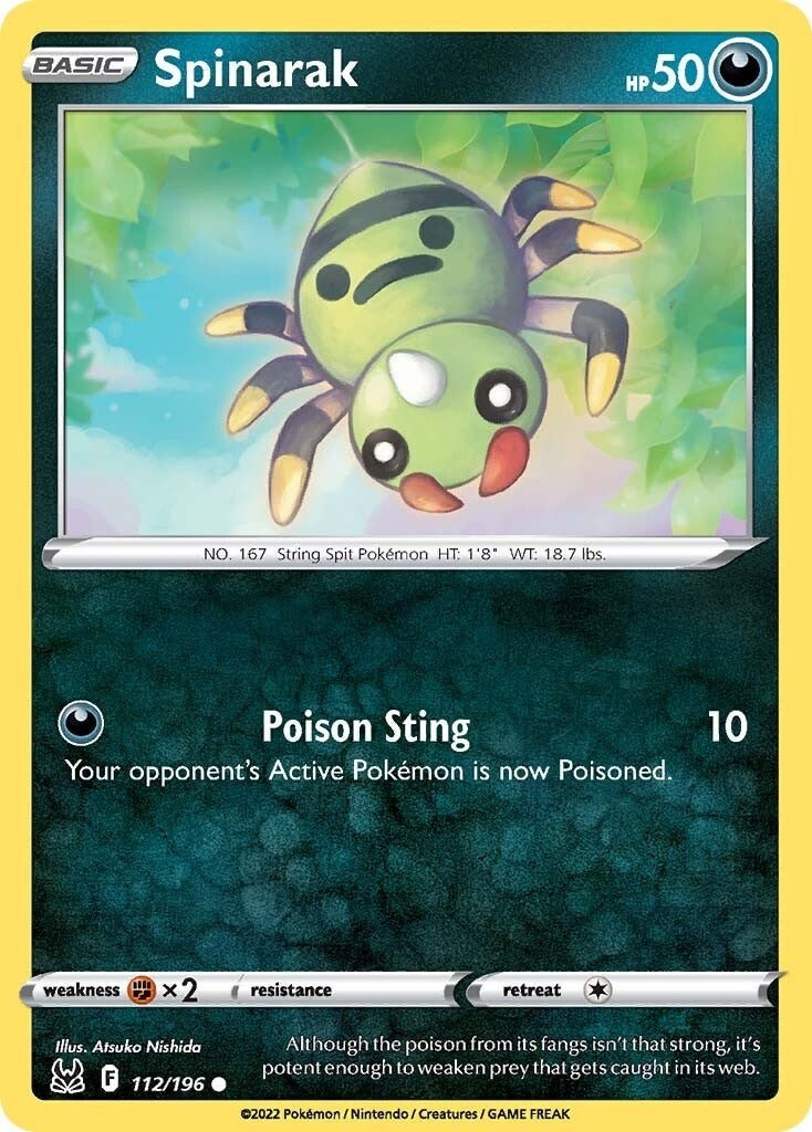 Image for Spinarak (112/196) [SWSH11: Lost Origin] - Pokemon