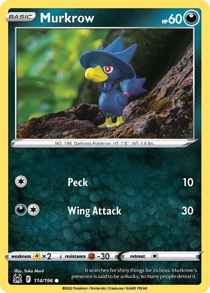 Image for Murkrow (114/196) [SWSH11: Lost Origin] - Pokemon
