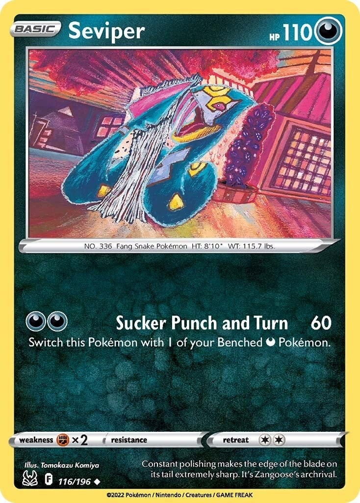 Image for Seviper (116/196) [SWSH11: Lost Origin] - Pokemon