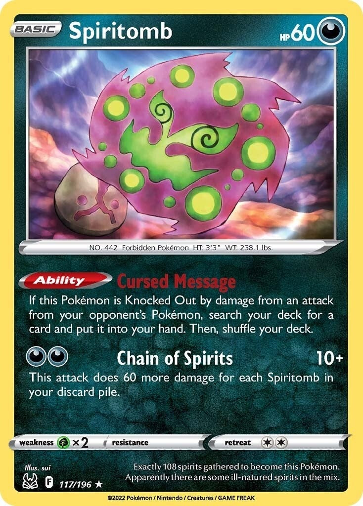 Image for Spiritomb (117/196) [SWSH11: Lost Origin] - Pokemon