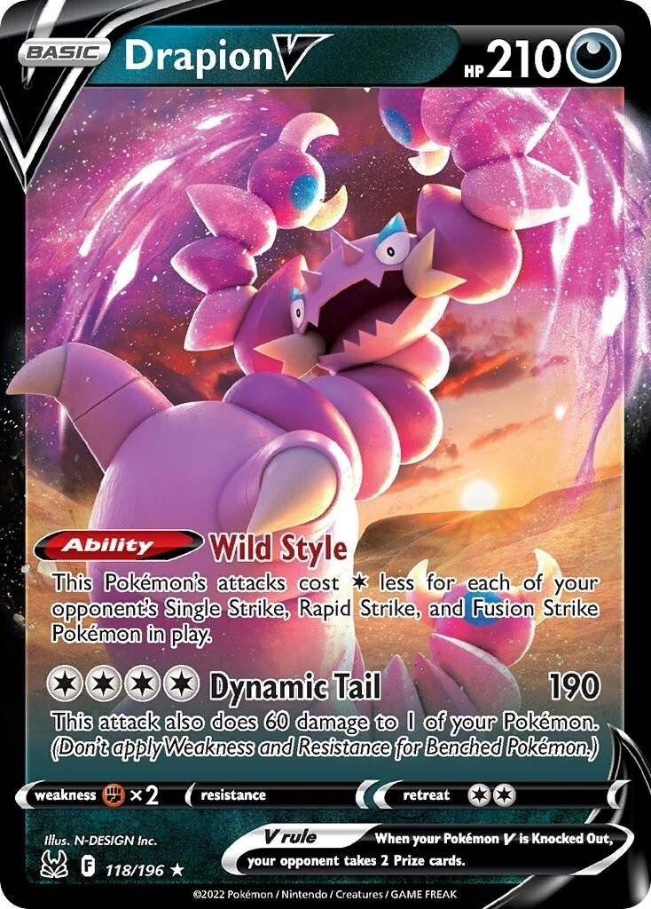 Image for Drapion V (118/196) [SWSH11: Lost Origin] - Pokemon