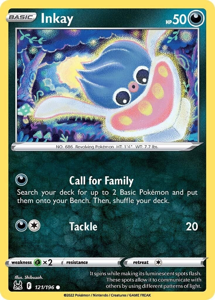 Image for Inkay (121) (121/196) [SWSH11: Lost Origin] - Pokemon