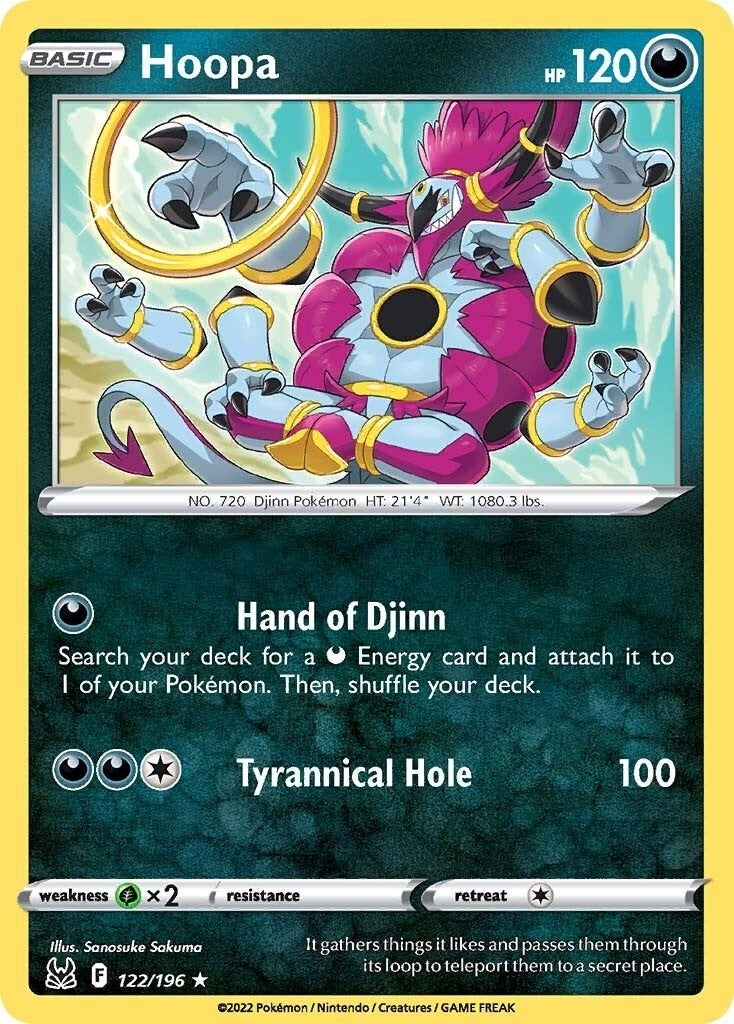 Image for Hoopa (122/196) [SWSH11: Lost Origin] - Pokemon