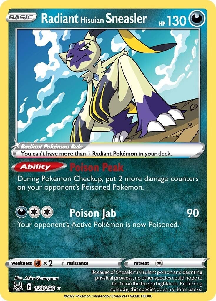 Image for Radiant Hisuian Sneasler (123/196) [SWSH11: Lost Origin] - Pokemon