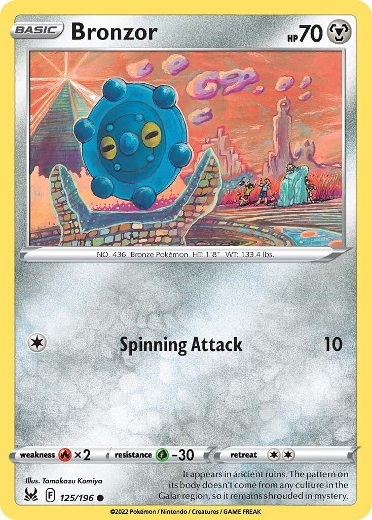 Image for Bronzor (125/196) [SWSH11: Lost Origin] - Pokemon