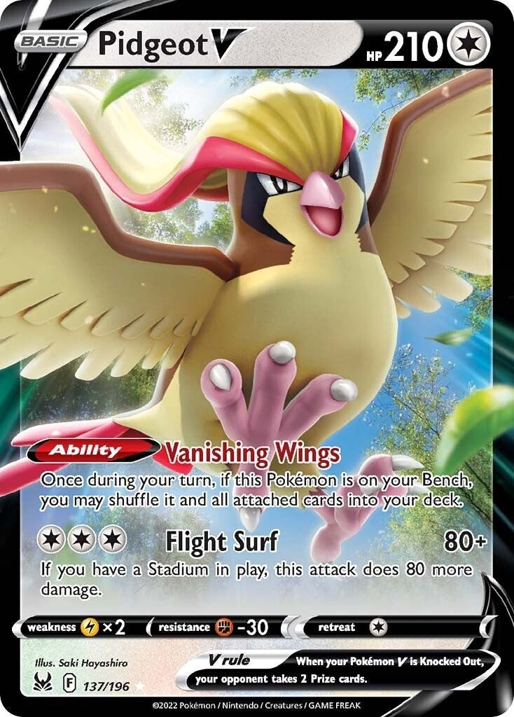 Image for Pidgeot V (137/196) [SWSH11: Lost Origin] - Pokemon