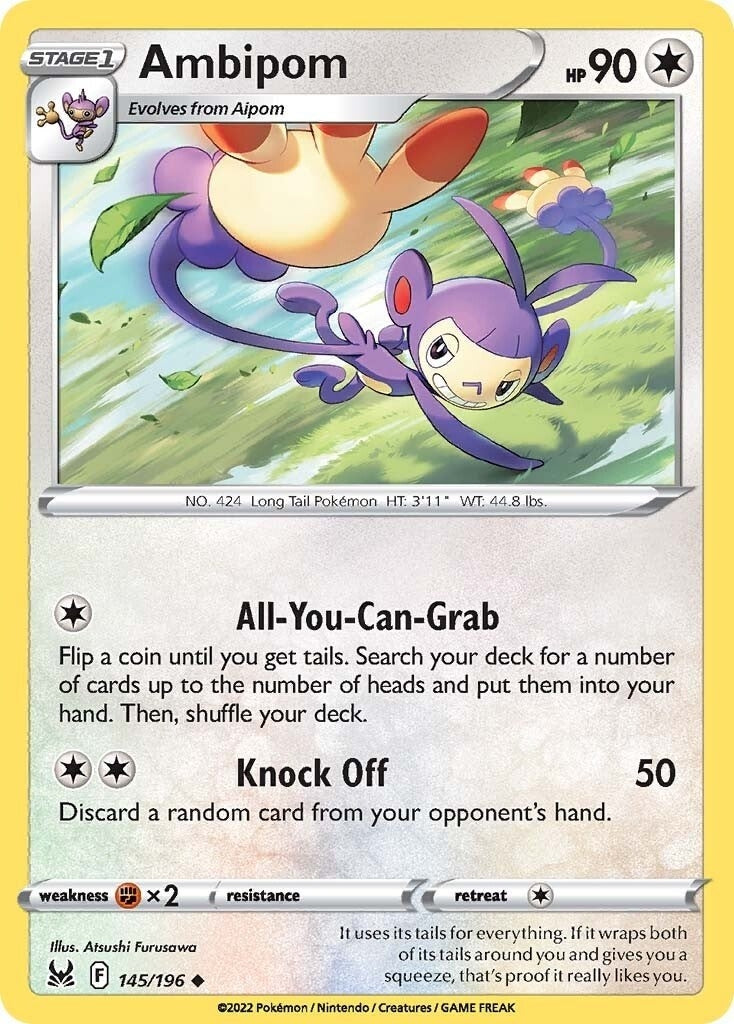 Image for Ambipom (145/196) [SWSH11: Lost Origin] - Pokemon