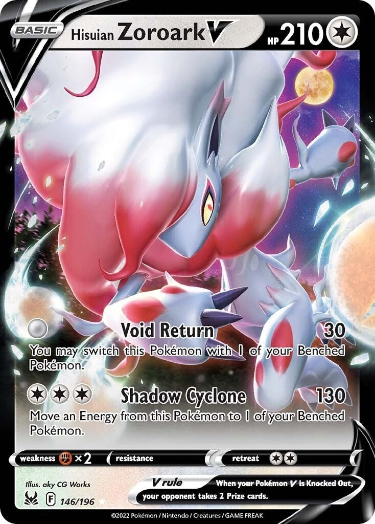 Image for Hisuian Zoroark V (146/196) [SWSH11: Lost Origin] - Pokemon