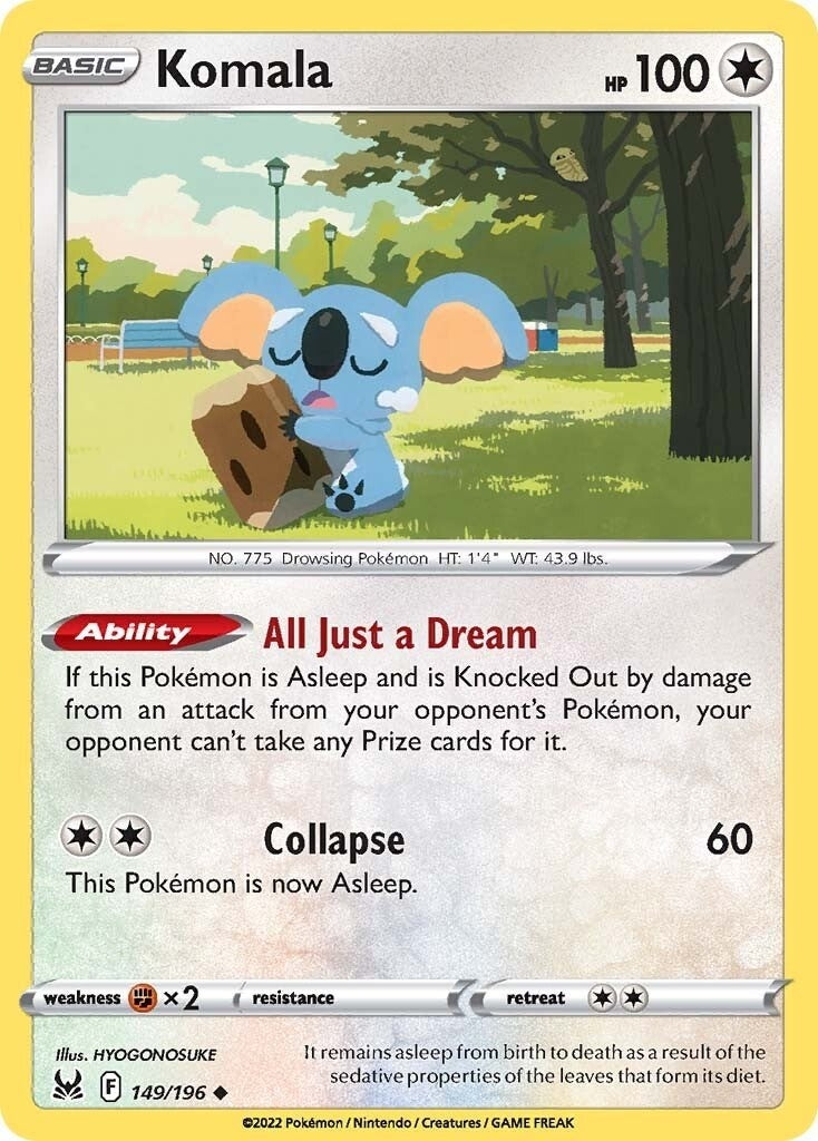 Image for Komala (149/196) [SWSH11: Lost Origin] - Pokemon