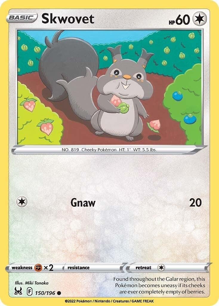 Image for Skwovet (150/196) [SWSH11: Lost Origin] - Pokemon