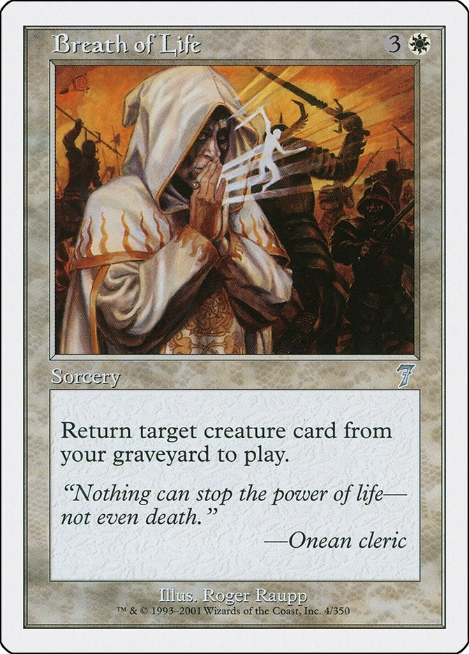 Image for Breath of Life (4) [7th Edition] - Magic: The Gathering
