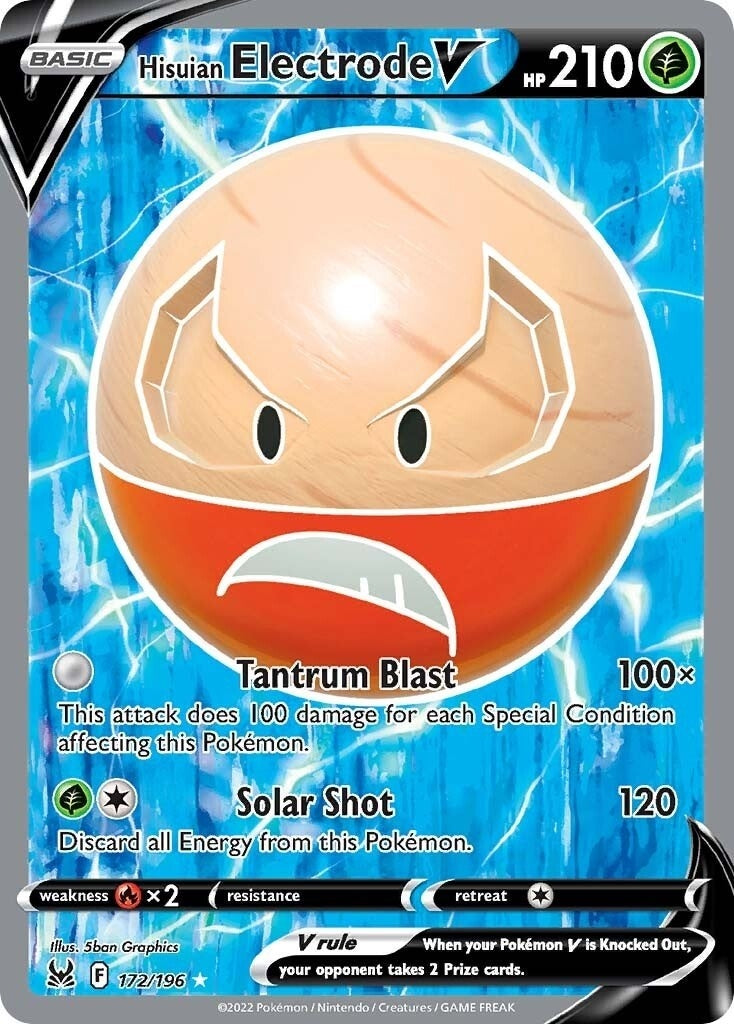Image for Hisuian Electrode V (Full Art) (172/196) [SWSH11: Lost Origin] - Pokemon