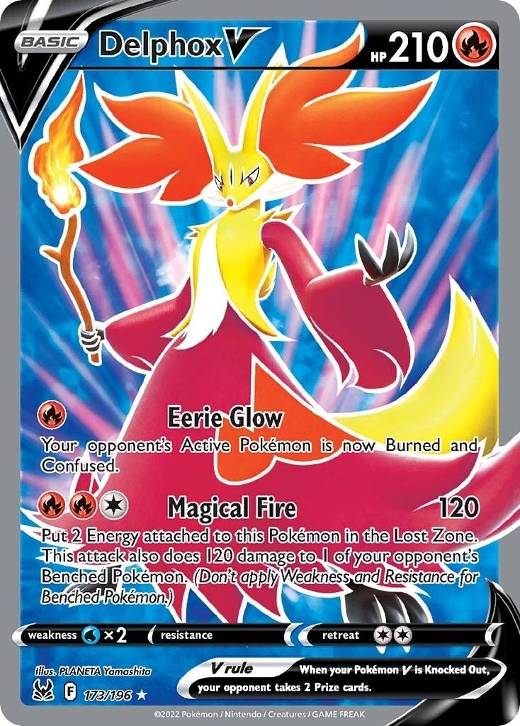 Image for Delphox V (Full Art) (173/196) [SWSH11: Lost Origin] - Pokemon