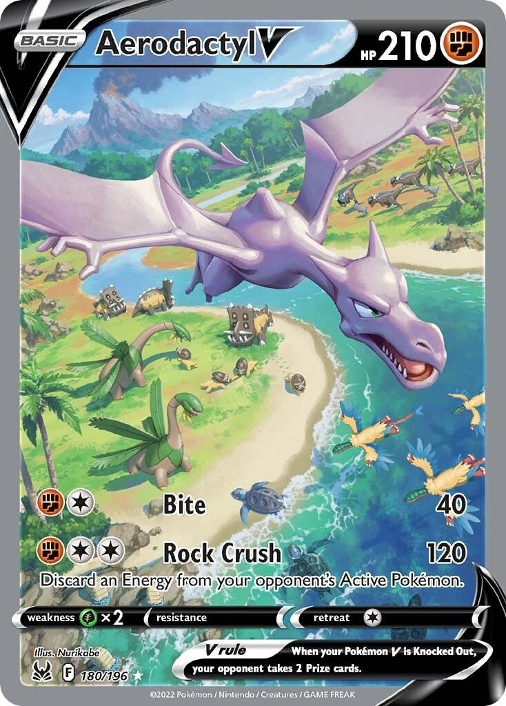 Image for Aerodactyl V (Alternate Full Art) (180/196) [SWSH11: Lost Origin] - Pokemon