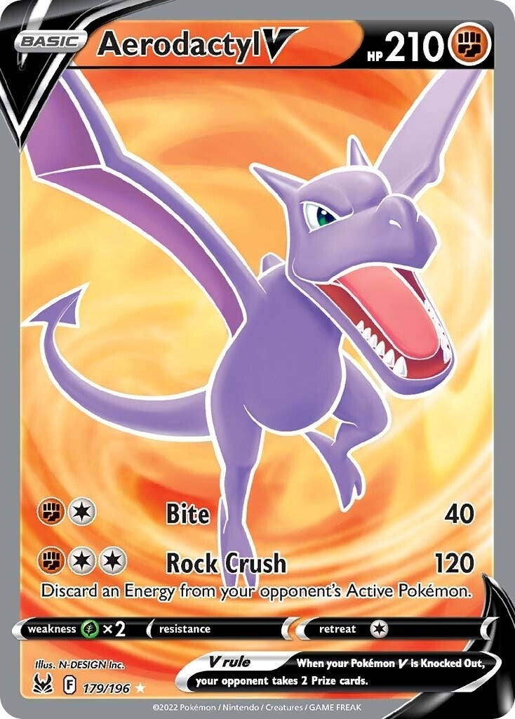 Image for Aerodactyl V (Full Art) (179/196) [SWSH11: Lost Origin] - Pokemon