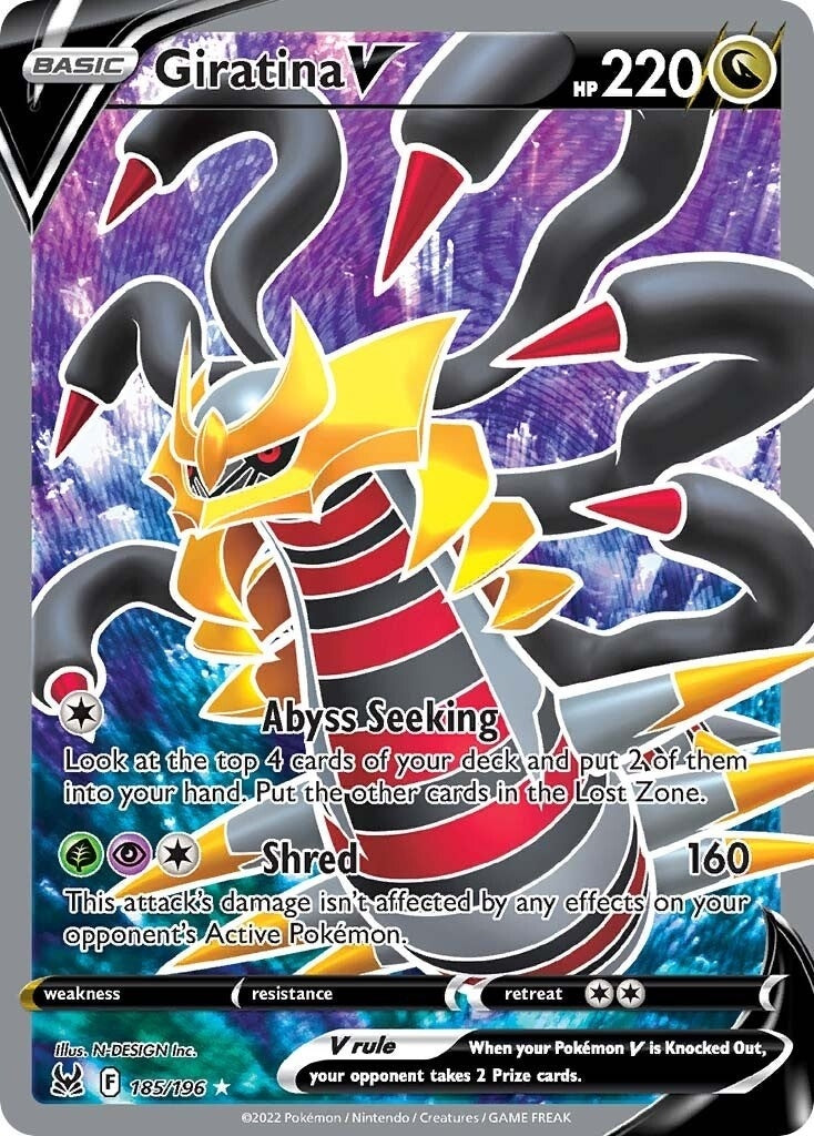 Image for Giratina V (Full Art) (185/196) [SWSH11: Lost Origin] - Pokemon