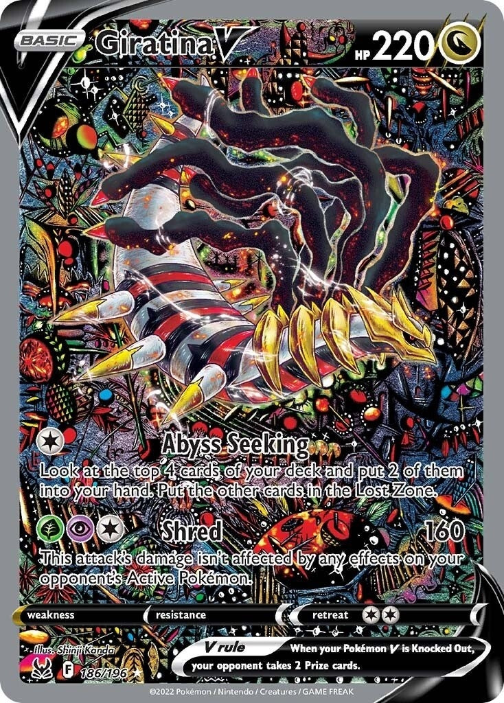Image for Giratina V (Alternate Full Art) (186/196) [SWSH11: Lost Origin] - Pokemon