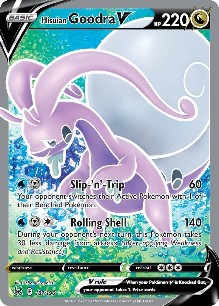 Image for Hisuian Goodra V (Full Art) (187/196) [SWSH11: Lost Origin] - Pokemon