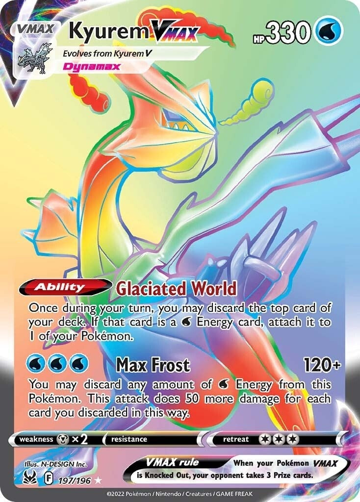 Image for Kyurem VMAX (Secret) (197/196) [SWSH11: Lost Origin] - Pokemon
