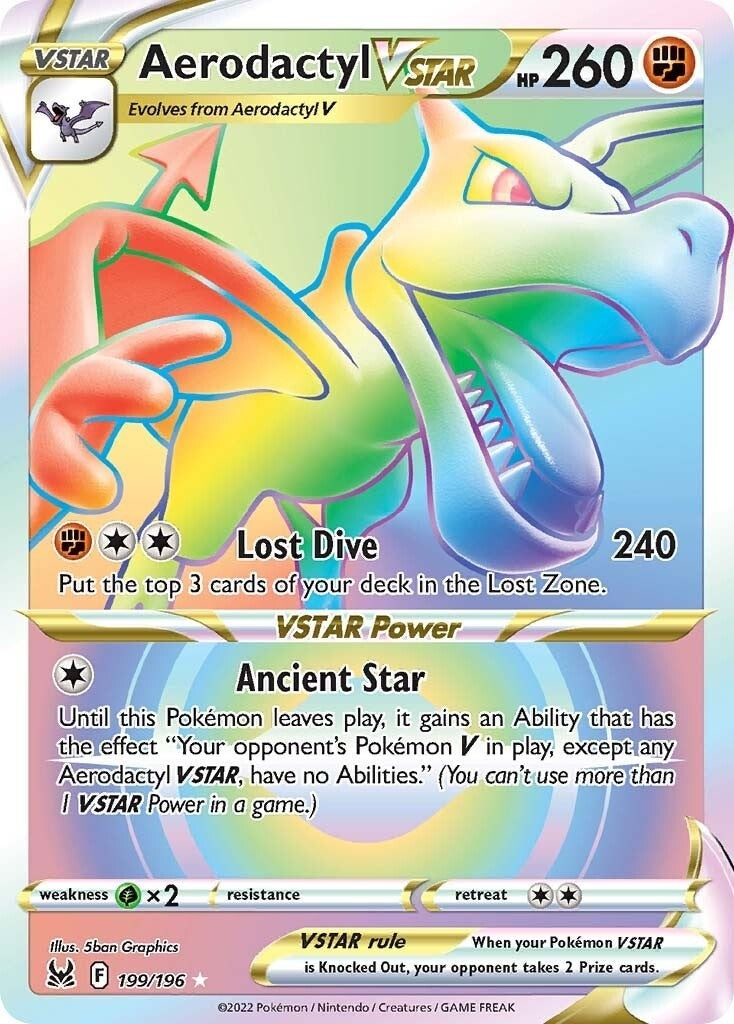 Image for Aerodactyl VSTAR (Secret) (199/196) [SWSH11: Lost Origin] - Pokemon