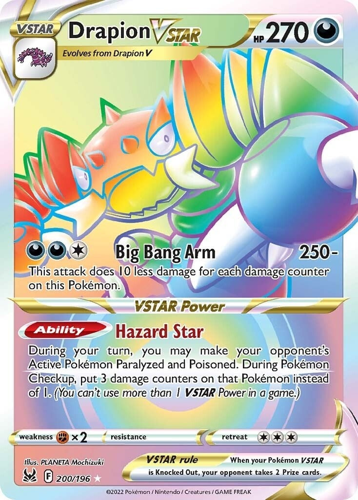 Image for Drapion VSTAR (Secret) (200/196) [SWSH11: Lost Origin] - Pokemon