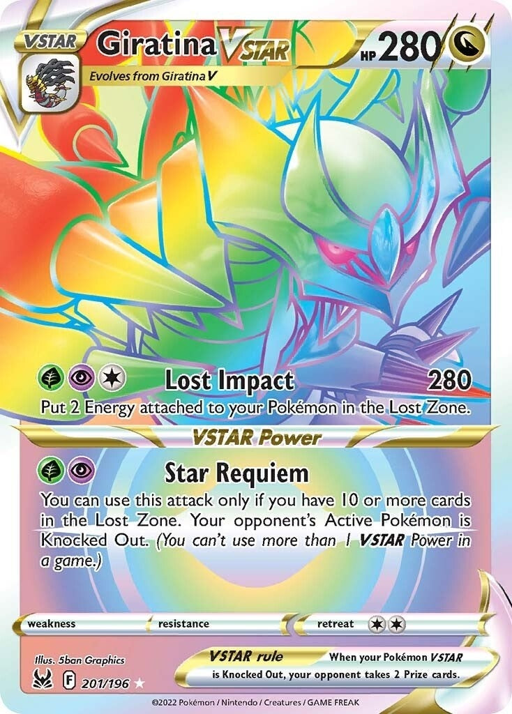 Image for Giratina VSTAR (201) (Secret) (201/196) [SWSH11: Lost Origin] - Pokemon