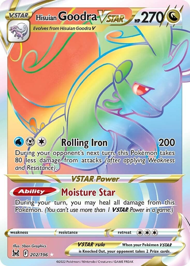 Image for Hisuian Goodra VSTAR (Secret) (202/196) [SWSH11: Lost Origin] - Pokemon