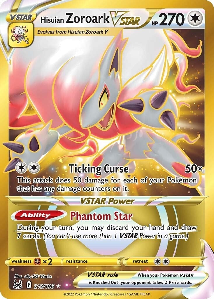 Image for Hisuian Zoroark VSTAR (213) (Secret) (213/196) [SWSH11: Lost Origin] - Pokemon