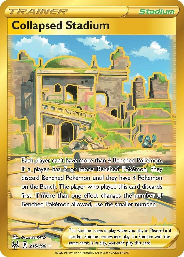 Image for Collapsed Stadium (Secret) (215/196) [SWSH11: Lost Origin] - Pokemon