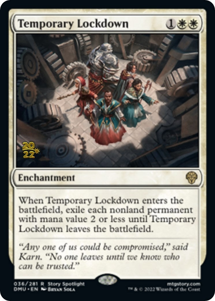 Image for Temporary Lockdown (36) [Prerelease Cards] - Magic: The Gathering