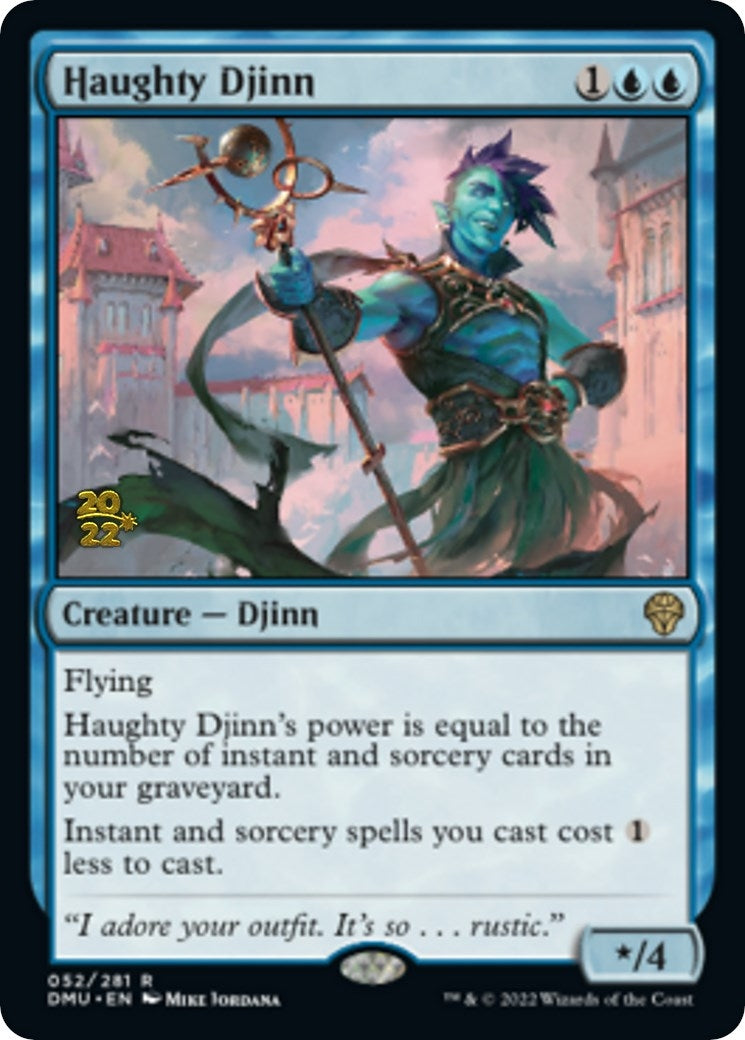 Image for Haughty Djinn (52) [Prerelease Cards] - Magic: The Gathering