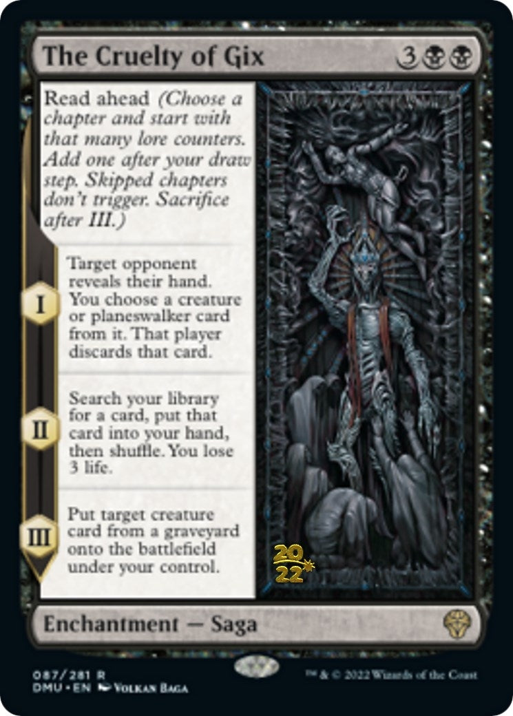 Image for The Cruelty of Gix (87) [Prerelease Cards] - Magic: The Gathering