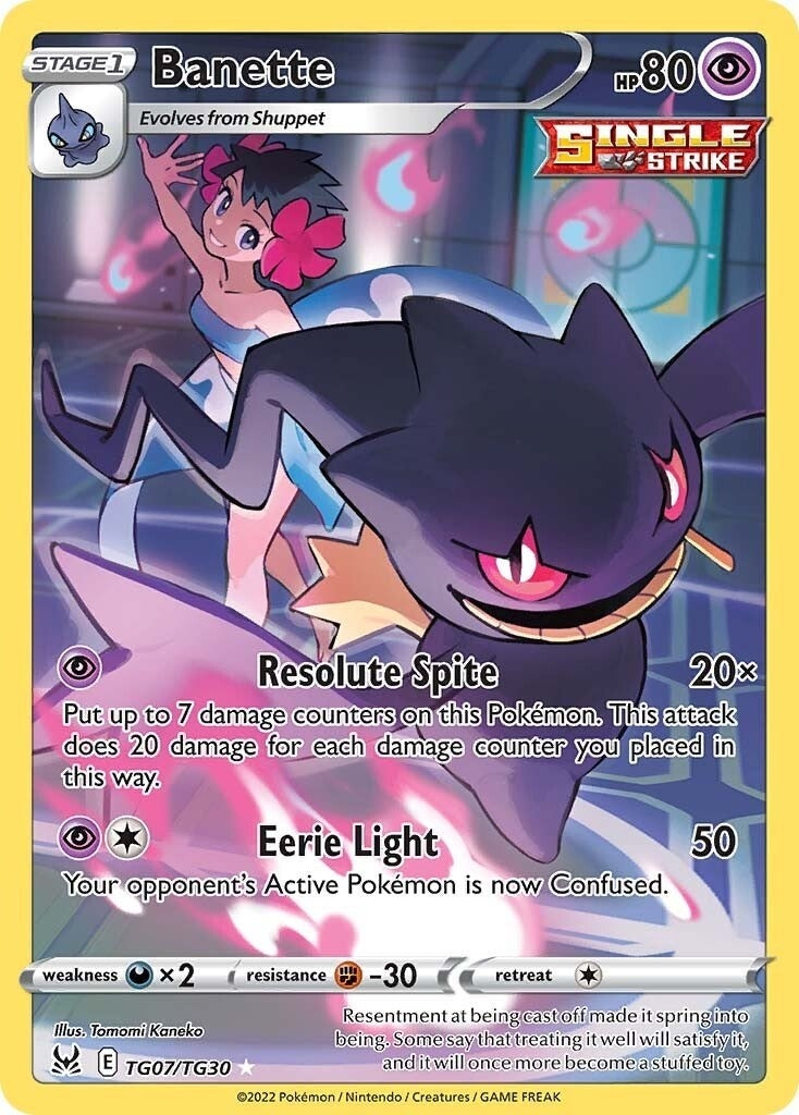 Image for Banette (TG07/TG30) [SWSH11: Lost Origin Trainer Gallery] - Pokemon