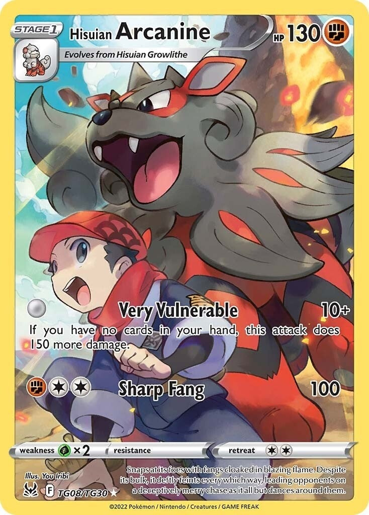Image for Hisuian Arcanine (TG08/TG30) [SWSH11: Lost Origin Trainer Gallery] - Pokemon